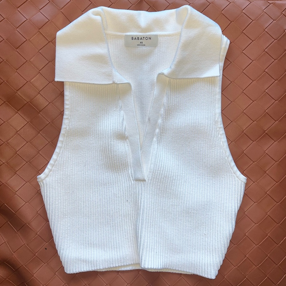 Babaton Sculpt Knit Polo Top